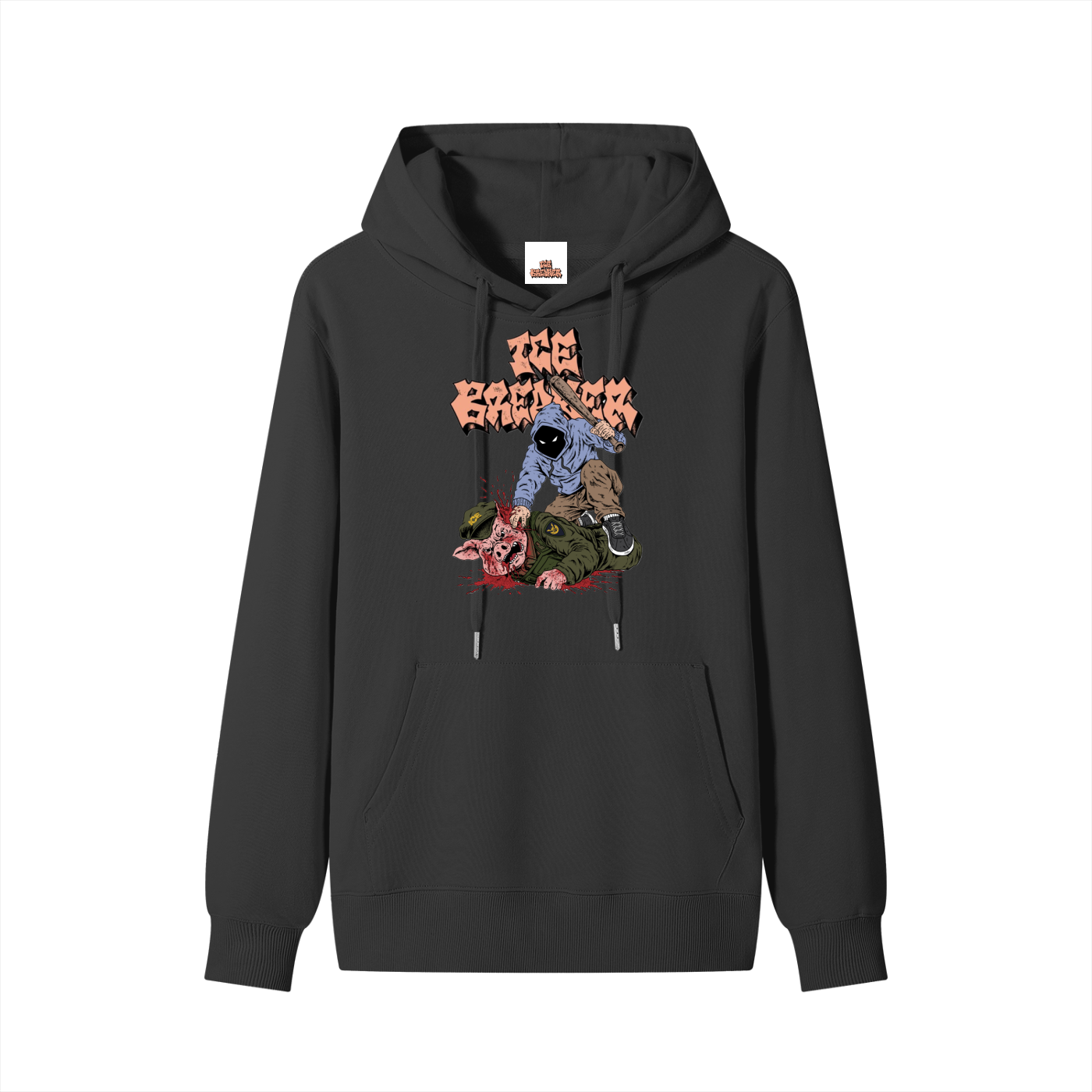 Pig Beater Hoodie Black